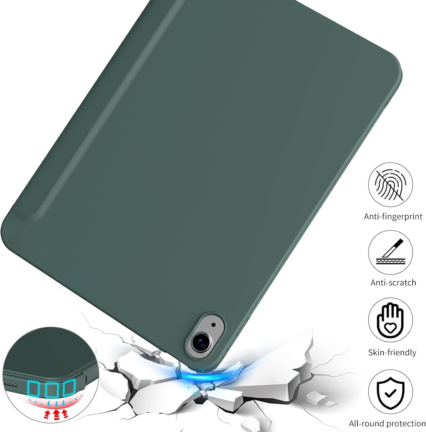 Anti-fingerprint  
Anti-scratch  
Skin-friendly  
All-round protection