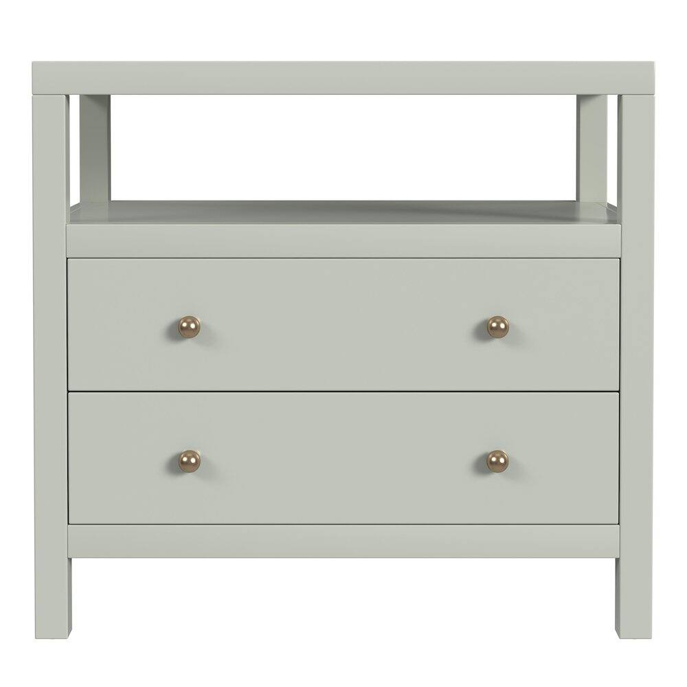 Alt View 1. Butler Specialty - Nora 2-Drawer Wide Nightstand - Green.