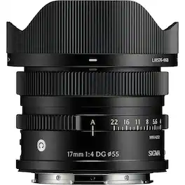 Sigma - 17mm f/4 DG Contemporary Lens for L Mount, Black - Black