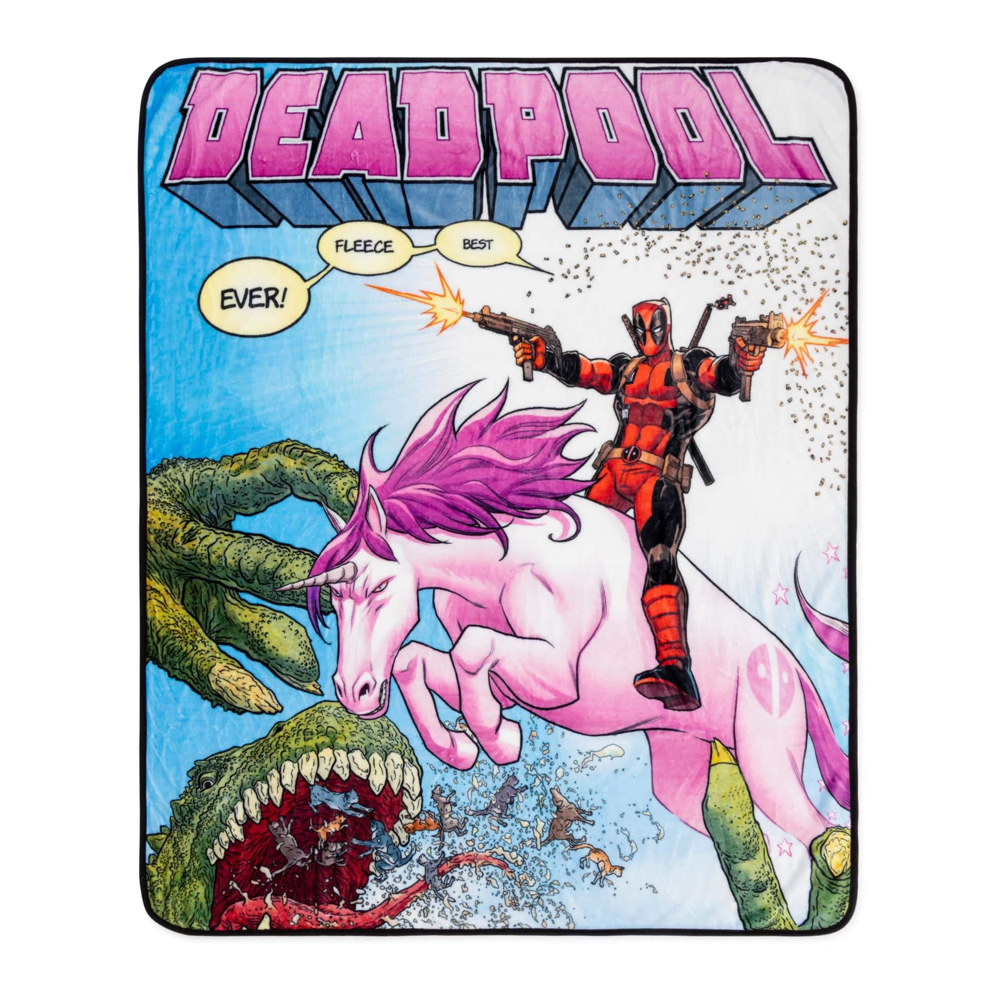 "Marvel - Comics Deadpool ""Best Fleece Ever"" Raschel Throw Blanket | 50 x 60 Inches - Multicolored" price history on PriceWatchPro