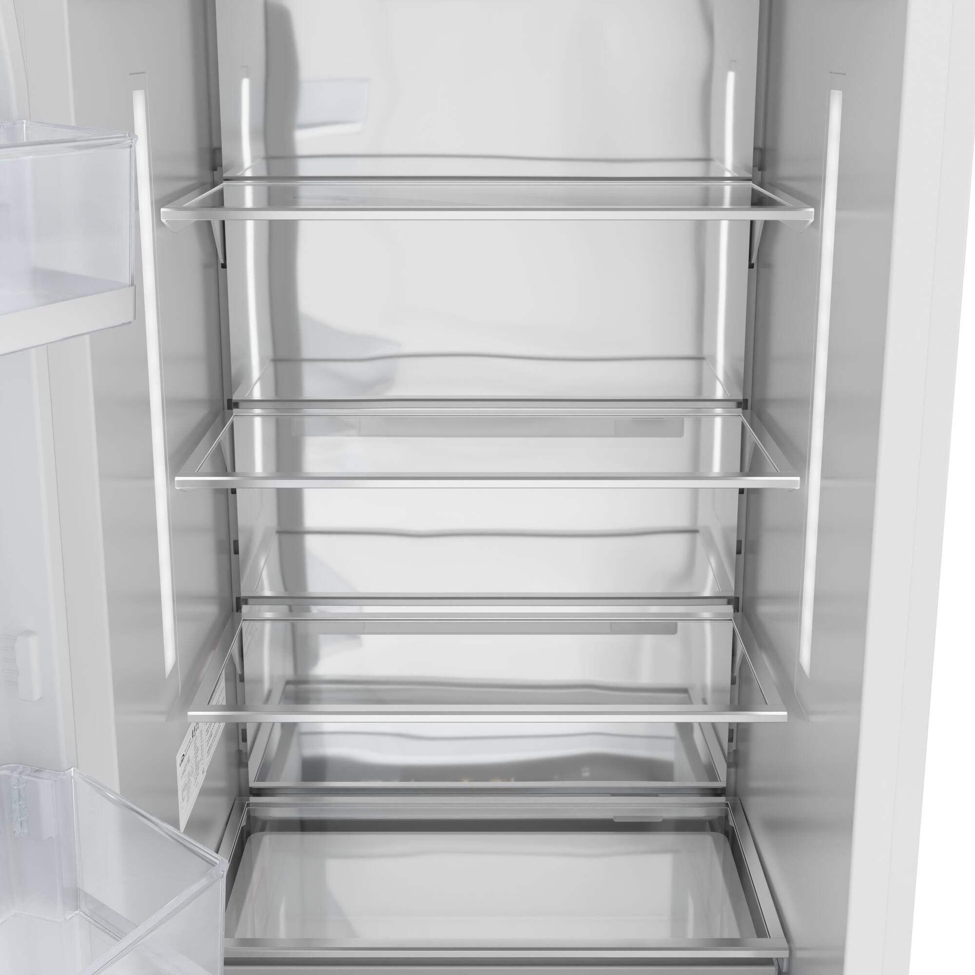 Alt View 8. Koolmore - 24 In Panel Ready Freezer Column With 12.4 Cu. Ft. Capacity, Ice Maker, Frost Free - White.