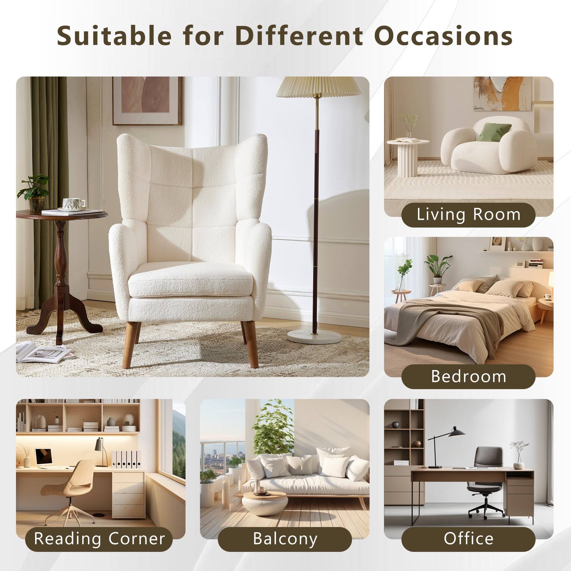 Suitable for Different Occasions

- Living Room
- Bedroom
- Reading Corner
- Balcony
- Office