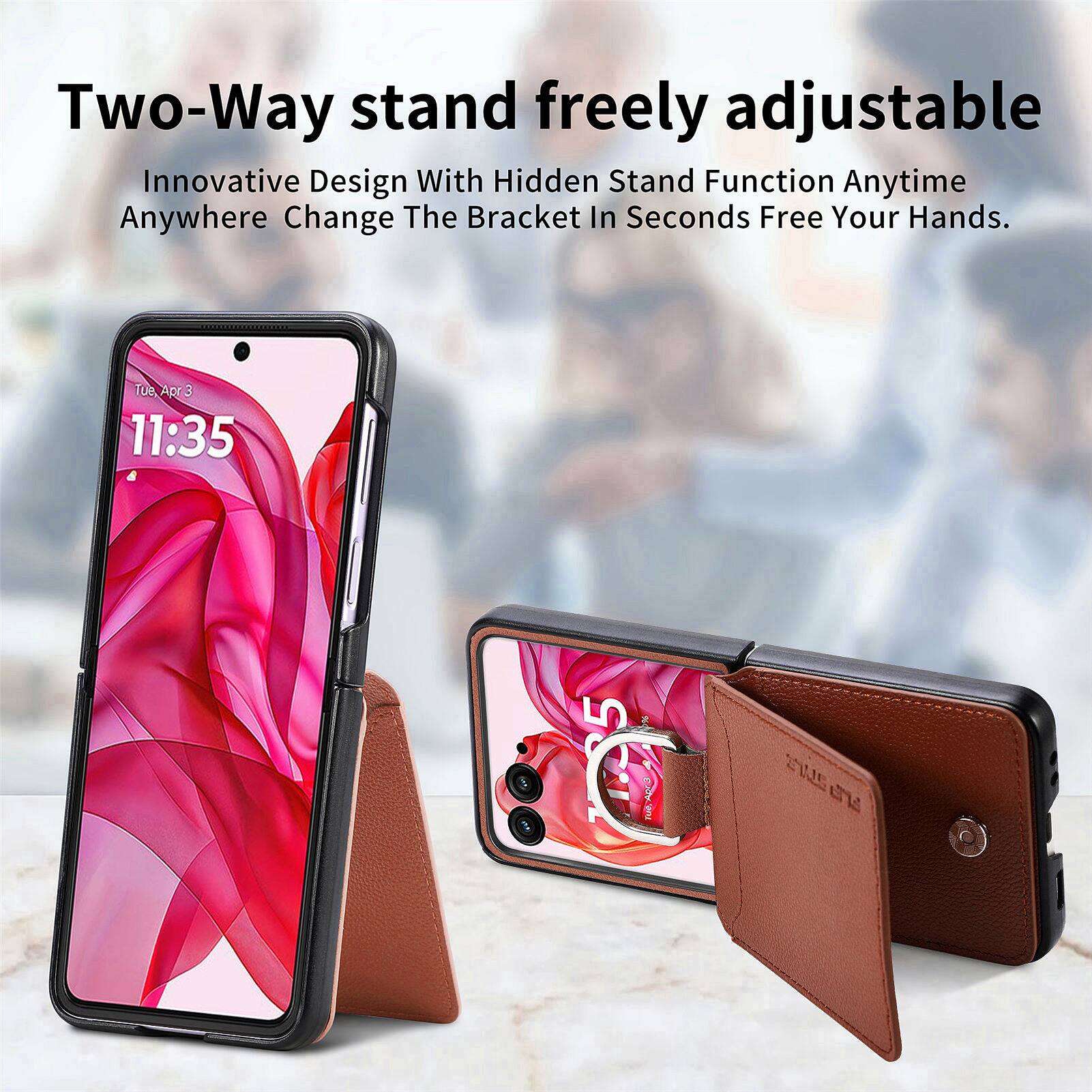Two-Way stand freely adjustable  
Innovative Design With Hidden Stand Function Anytime Anywhere Change The Bracket In Seconds Free Your Hands.  
Tue Apr 3 11:35