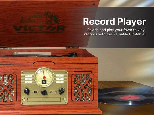 Record Player

Revisit and play your favorite vinyl records with this versatile turntable!