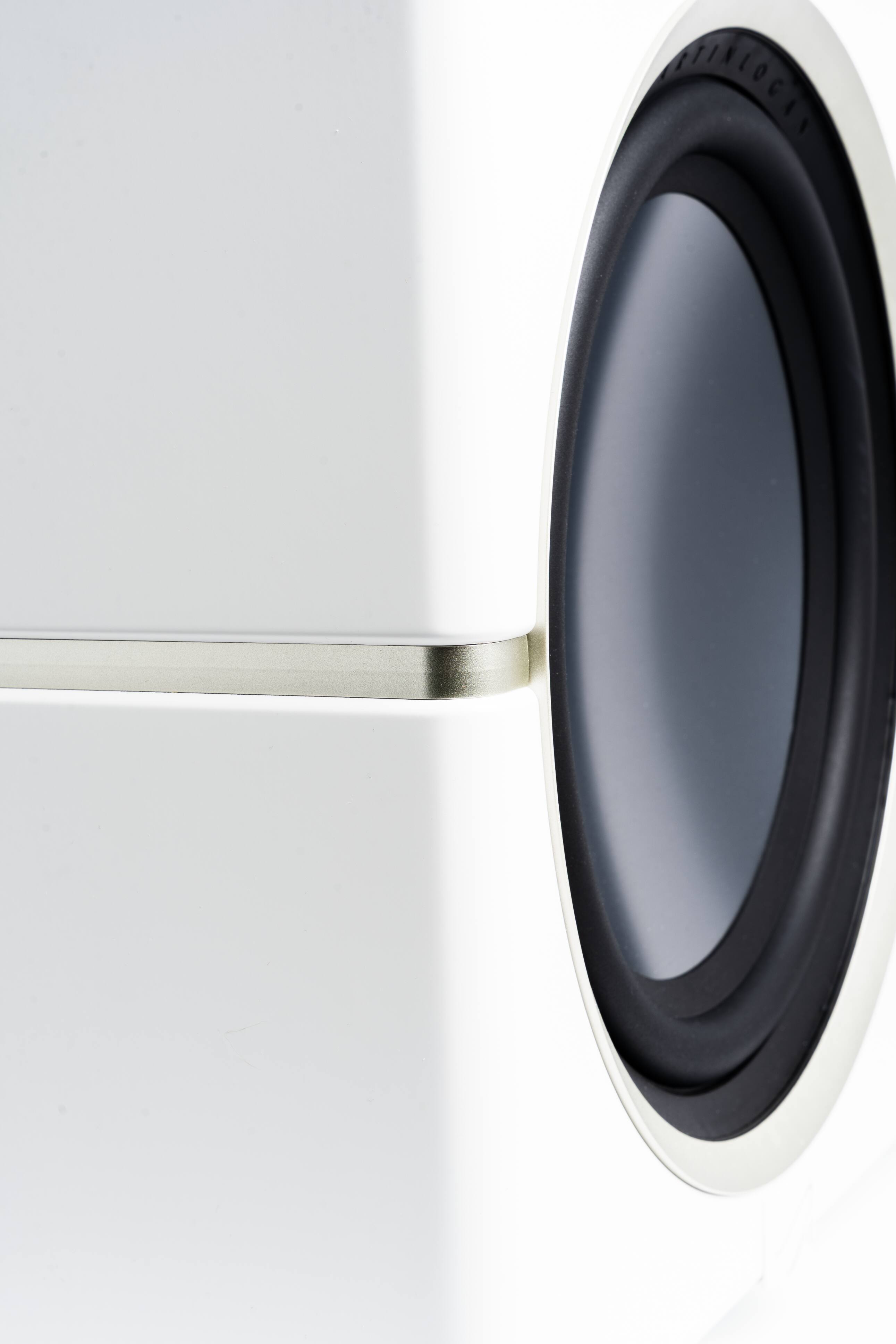 Alt View 7. MartinLogan - Dynamo 12, 12” Sealed, Powered Subwoofer, with Magnitude MT-1.6kW Amplifier, Sub Control App, and Wireless Built-In - Satin White.