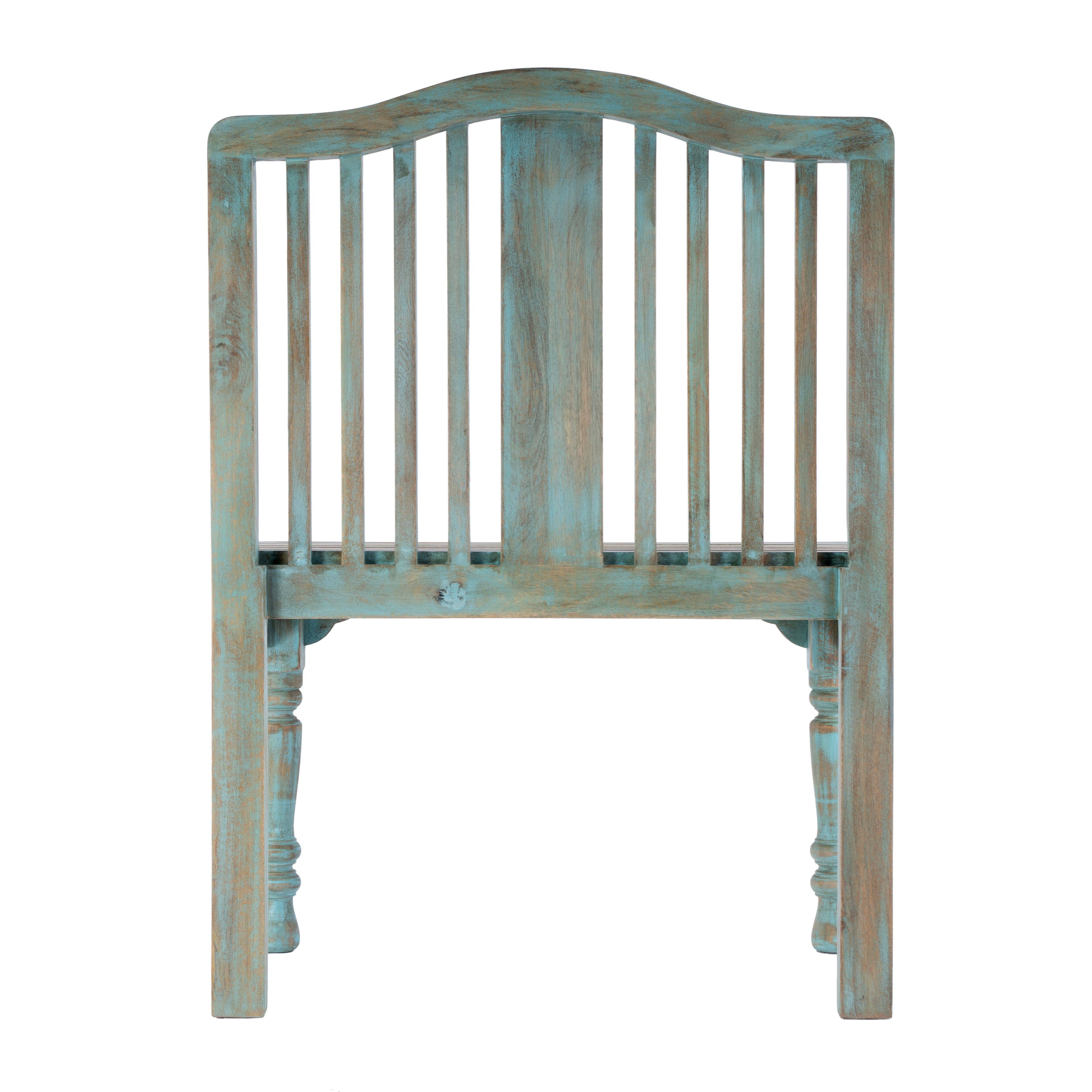 Alt View 7. Butler Specialty - Roseland 30.25 in. W Rectangular Solid Wood 2 Seat Accent Bench with Back - Blue.