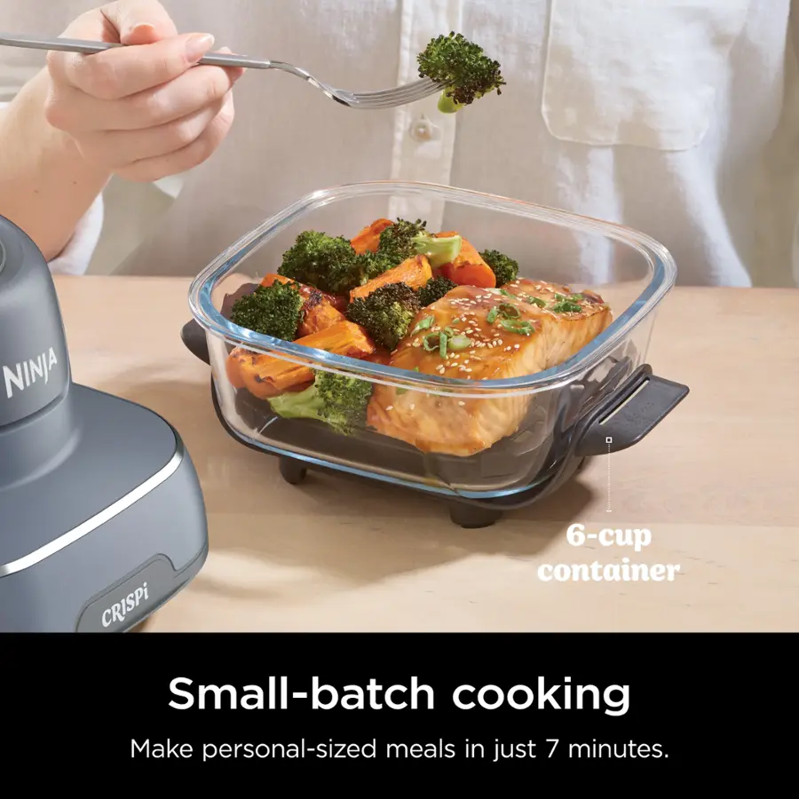 Small-batch cooking with a Ninja 6-cup container. Make personal-sized meals in just 7 minutes.