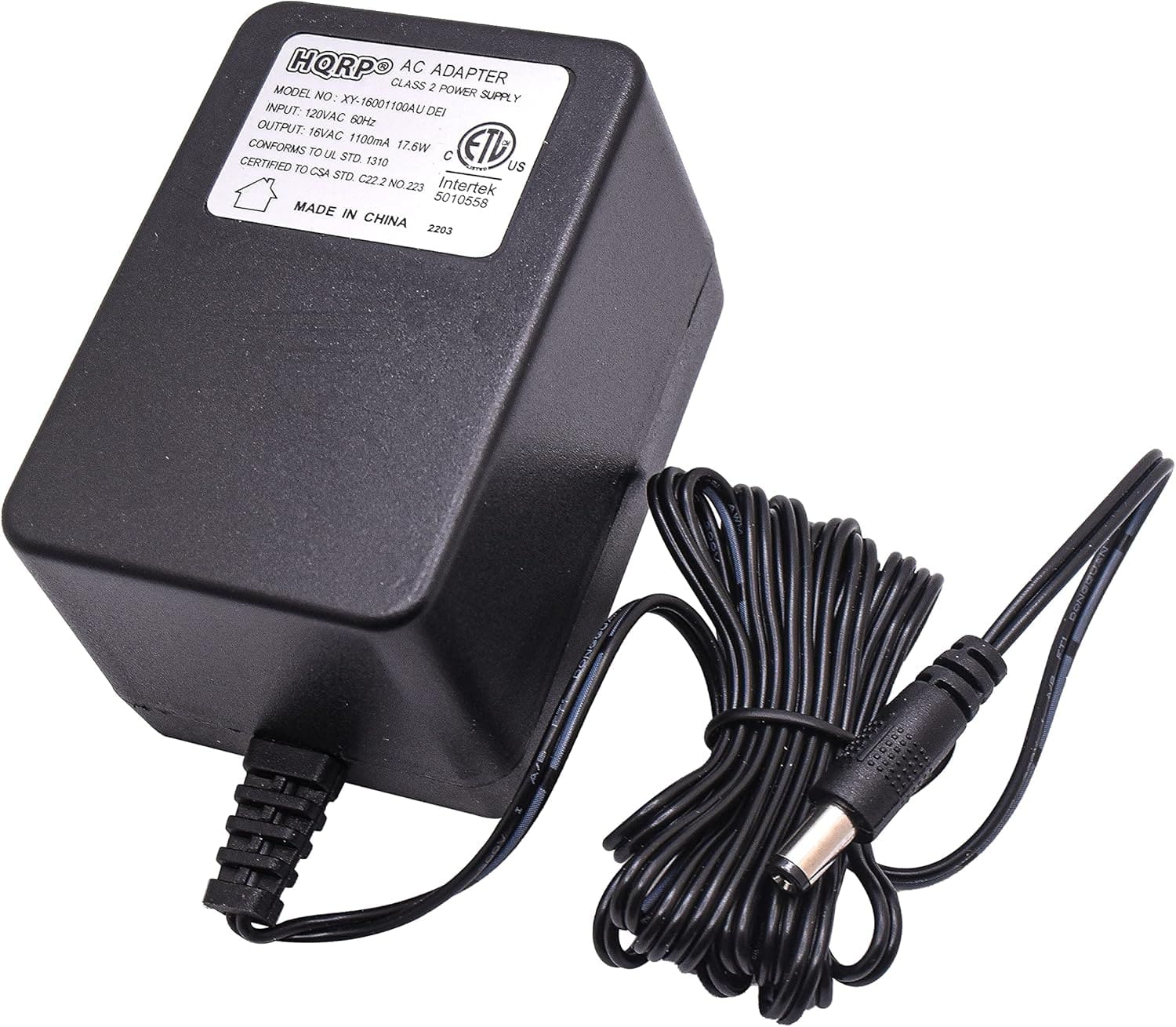 HQRP - 16V AC Adapter for Peavey 03013830 00710160 DeltaFex, DeltaFex Twin, Dual DeltaFex Stereo Effects Processor