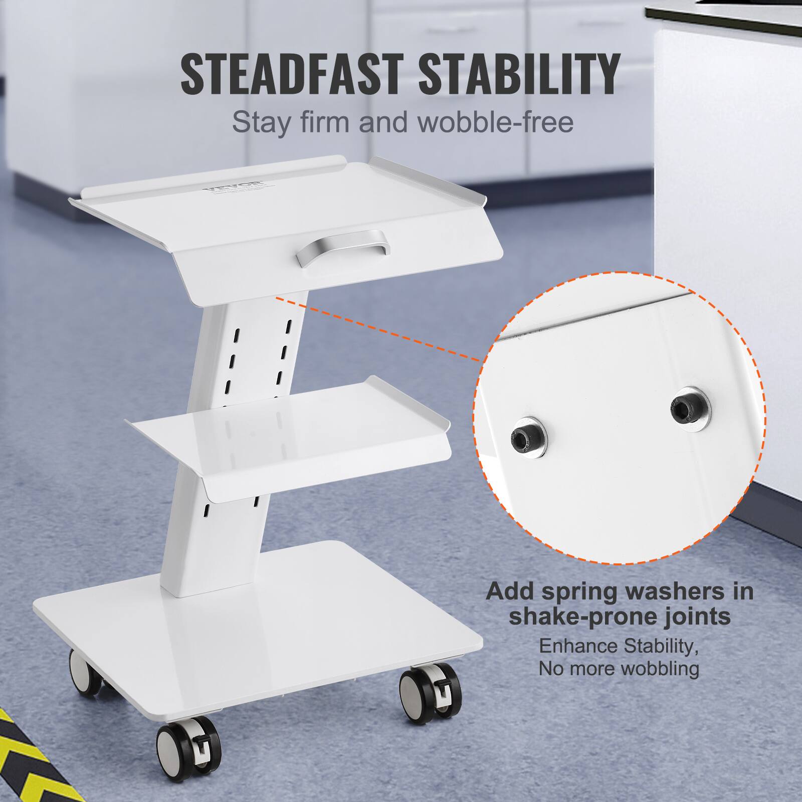 STEADFAST STABILITY
Stay firm and wobble-free

Add spring washers in shake-prone joints
Enhance Stability, No more wobbling