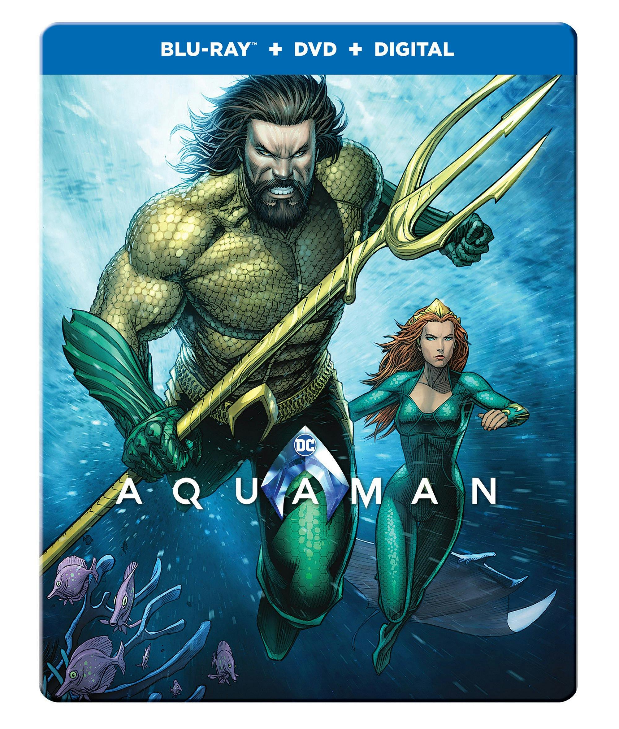 Front. Aquaman (Blu-ray Steelbook + DVD) [Blu-ray].