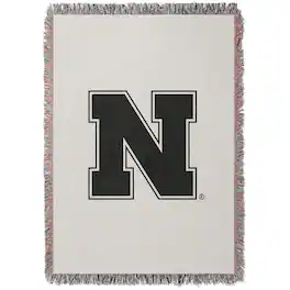 Chad & Jake - Nebraska Huskers Woven Blanket - White