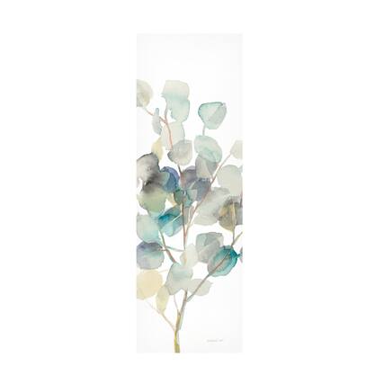 Front. Trademark Fine Art - Danhui Nai 'Eucalyptus III White Crop' Canvas Art - Multicolor.
