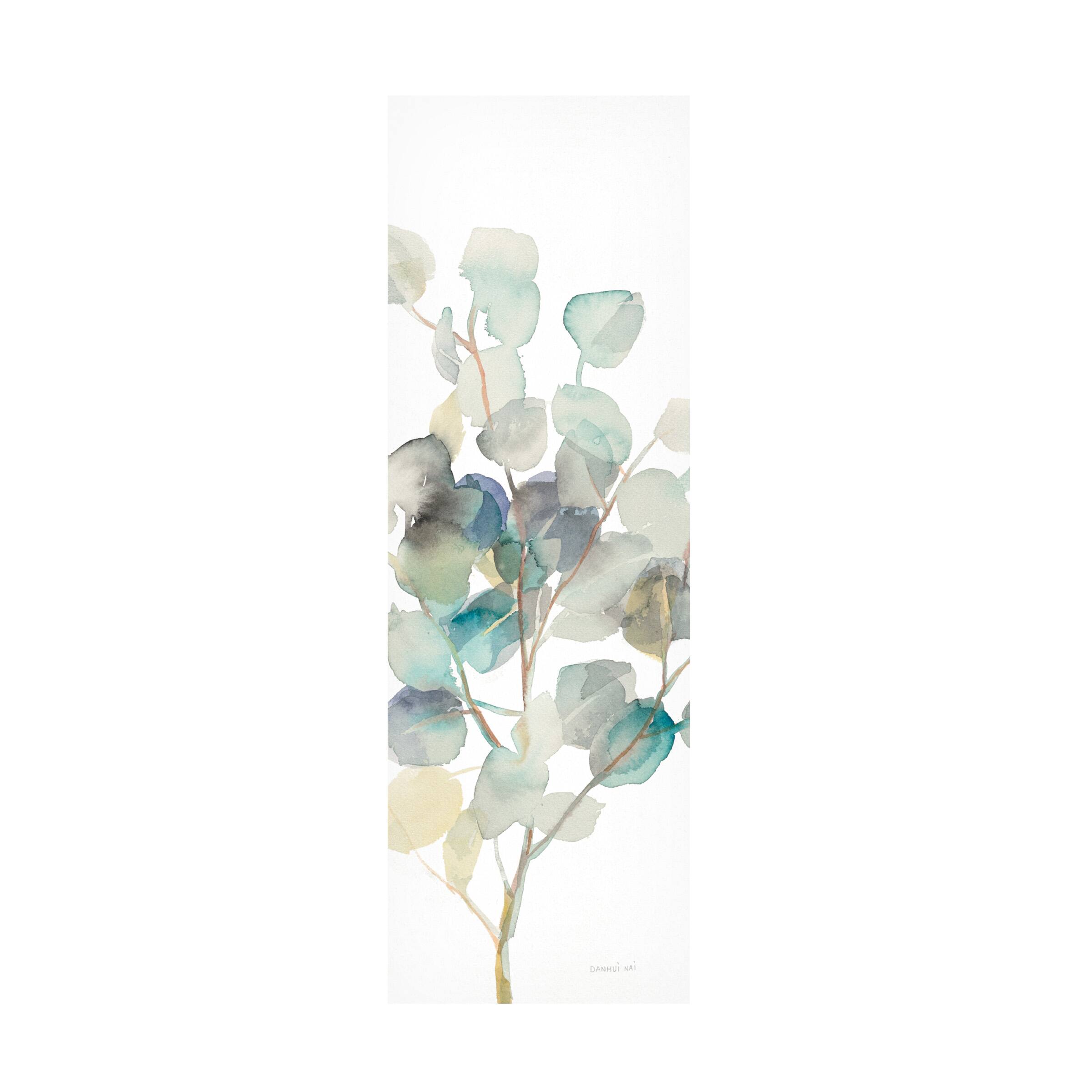 Front. Trademark Fine Art - Danhui Nai 'Eucalyptus III White Crop' Canvas Art - Multicolor.