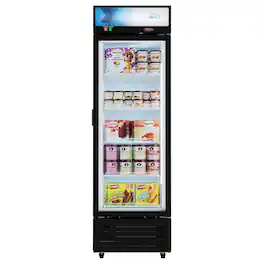 Koolmore - 24 in. Commercial One Glass Door Merchandiser Freezer, 12 Cu. Ft. (KM-MDF-1GD-12C) - Black