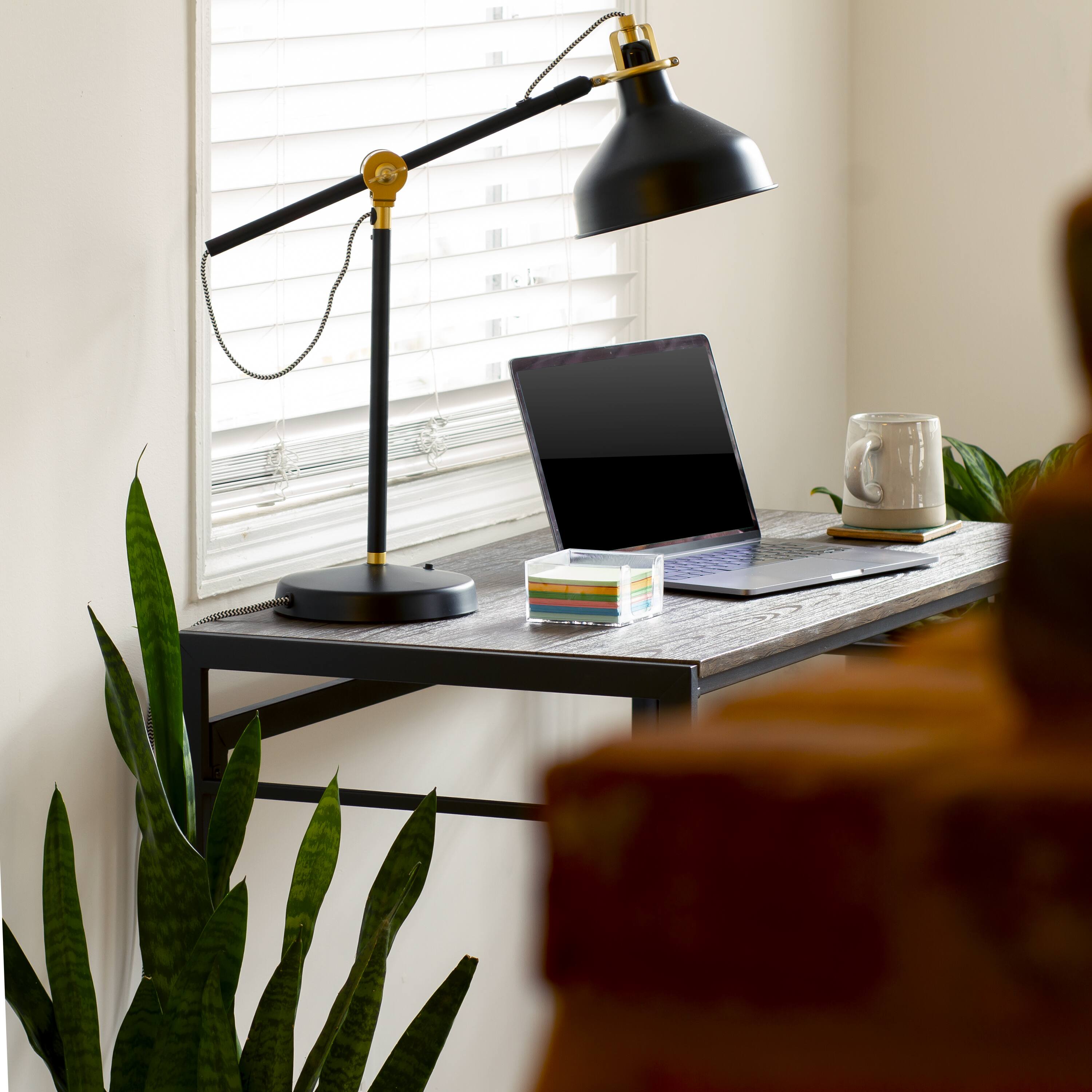 Alt View 3. Emma + Oliver - Home Office Folding Computer Desk - Laptop Desk - Rustic.