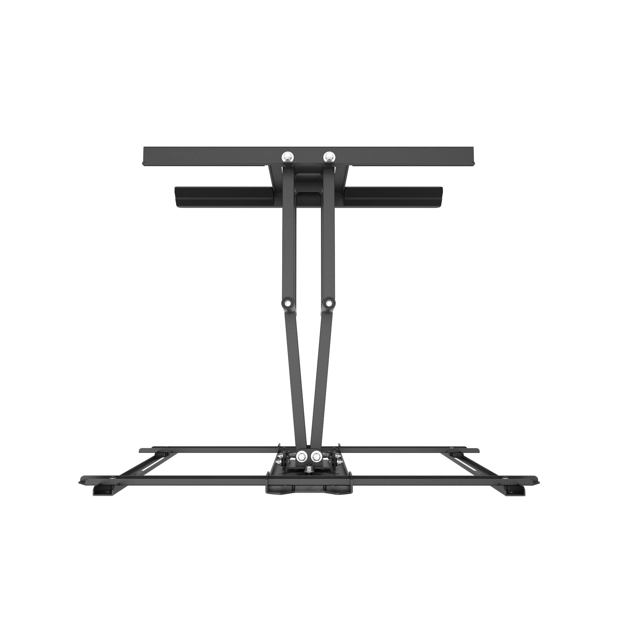 Back. Kanto - Kanto PDX650SG Stainless Steel Full-Motion Dual Stud Outdoor TV Mount for 37" - 75" TVs - Black.