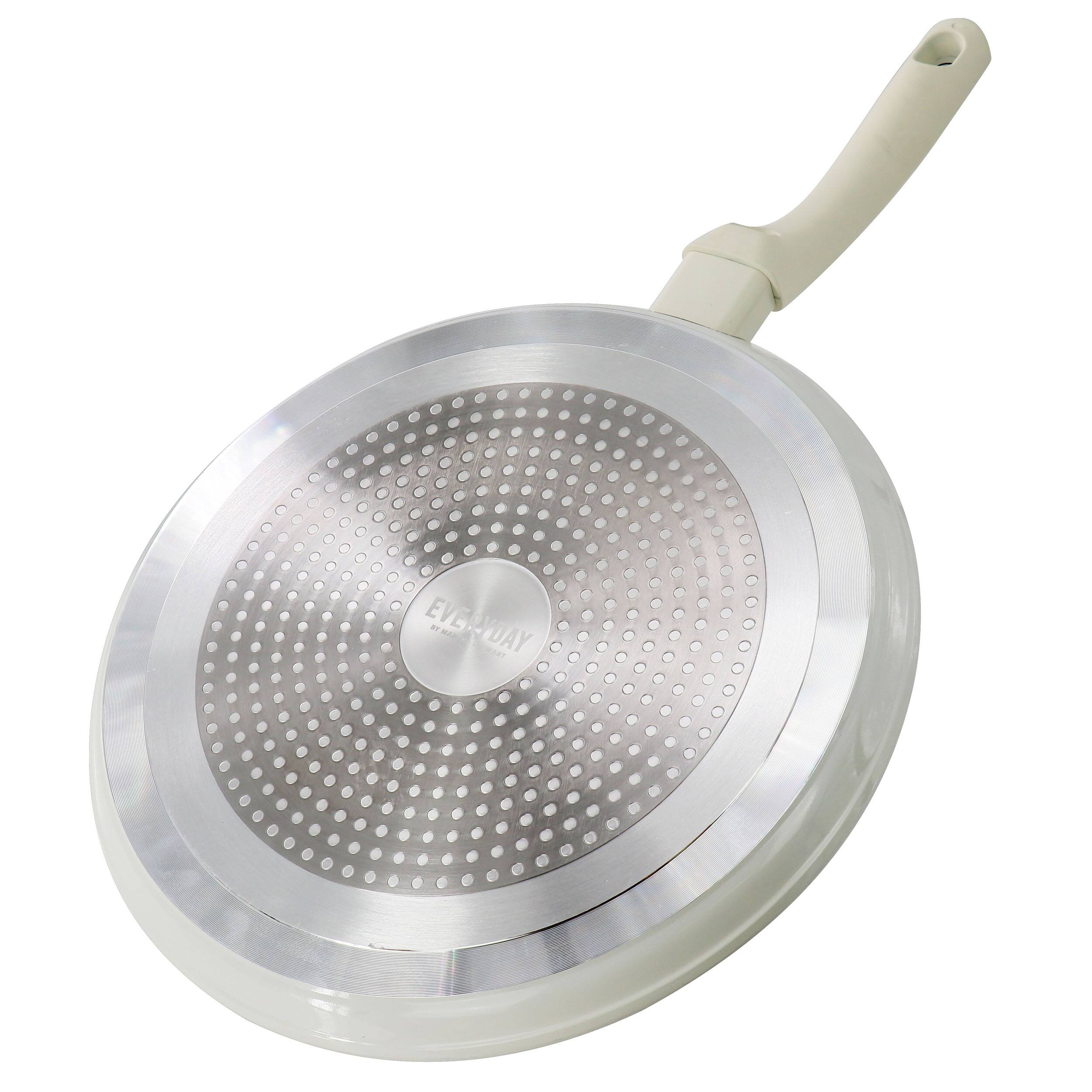 Alt View 3. Martha Stewart - Martha Stewart Everyday Rexford 11 Inch Ceramic Nonstick Aluminum Pancake Pan in Linen - Linen.