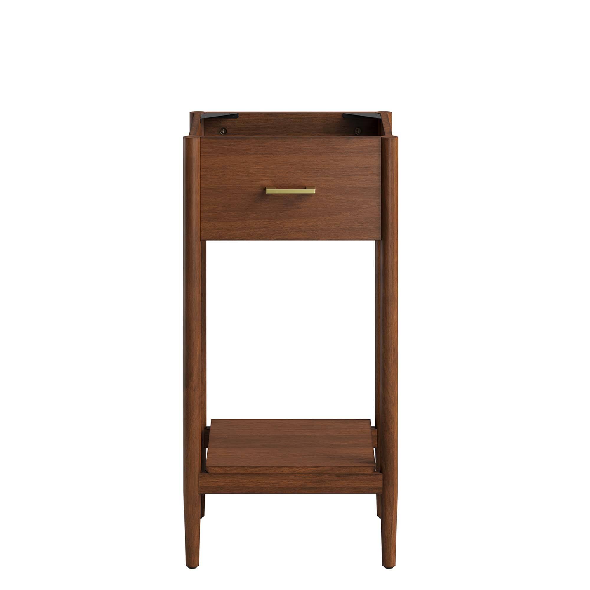 Alt View 3. Modway - Zaire Bathroom Cabinet Basin Not Included by Modway - Walnut.