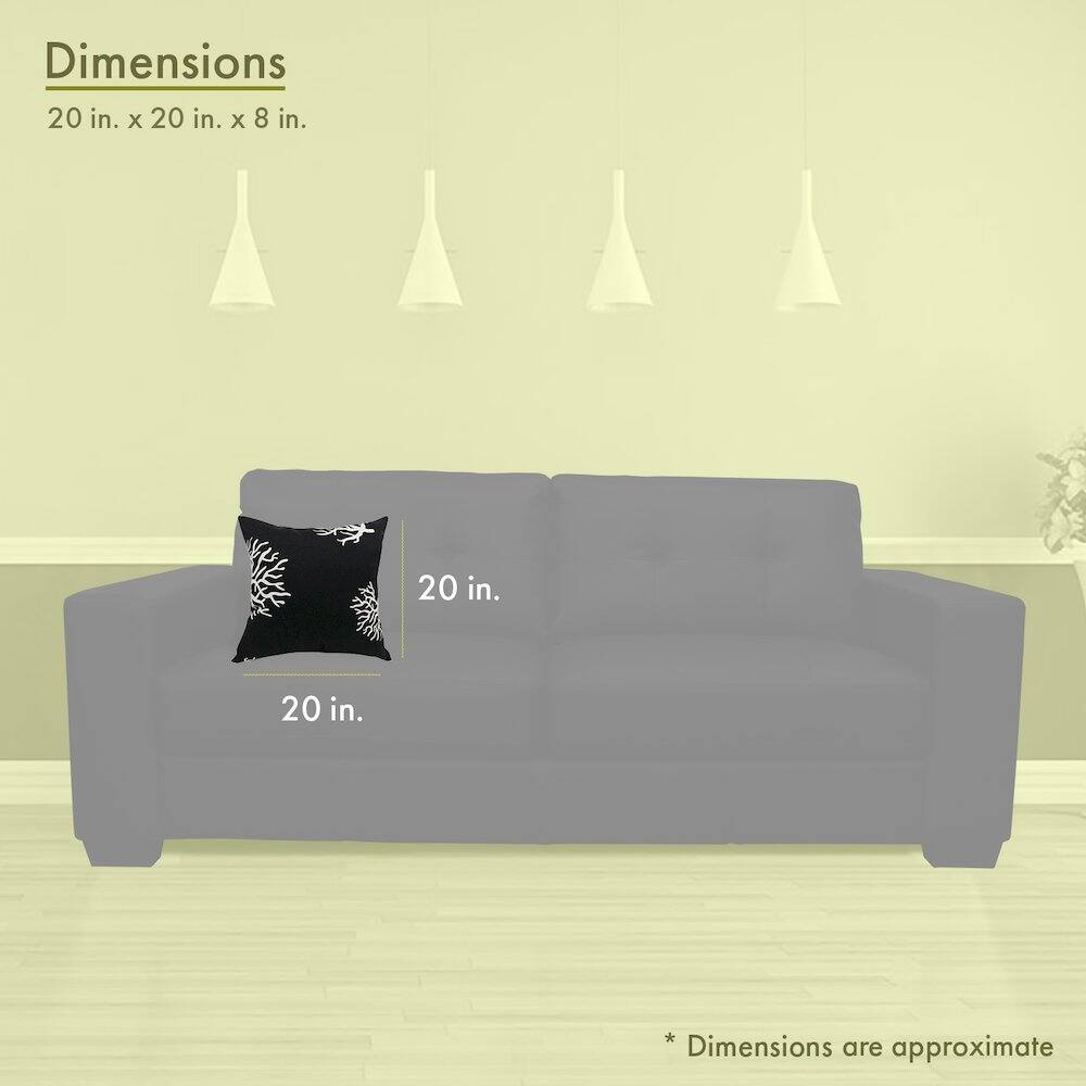 Dimensions  
20 in. x 20 in. x 8 in.  

20 in.  
20 in.  

*Dimensions are approximate