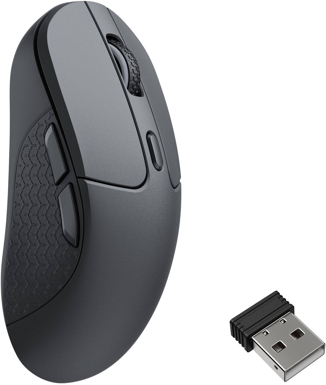 Angle. Keychron - M3 Wireless Bluetooth Laser Gaming Mouse with 8K Polling Rate - Black.