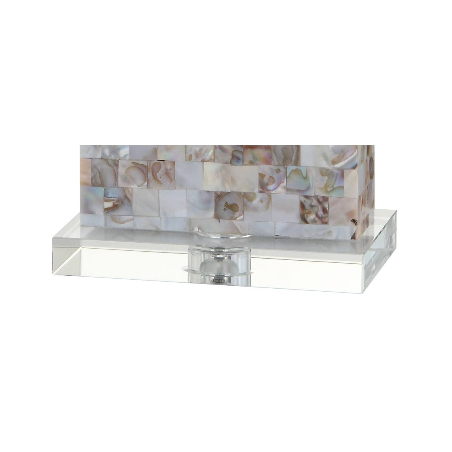 Alt View 7. Jonathan Y - Cannon 29" Seashell and Crystal LED Table Lamp, Natural/Clear - Natural/Clear.
