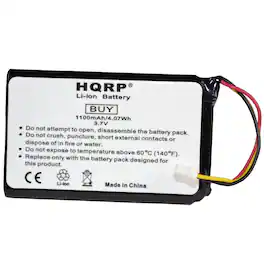 HQRP - Battery for Garmin Nuvi 30 30LM, Nuvi 40 40LM, Nuvi 42 42LM, Nuvi 44 44LM, Nuvi 50 50LM, Nuvi 52 52LM GPS Navigator