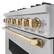Alt View 12. ZLINE - Autograph Edition 36" Classic Gas Range w/ 6 Burners & Polished Gold Accents (CGRZ-36-G) - Stainless Steel.