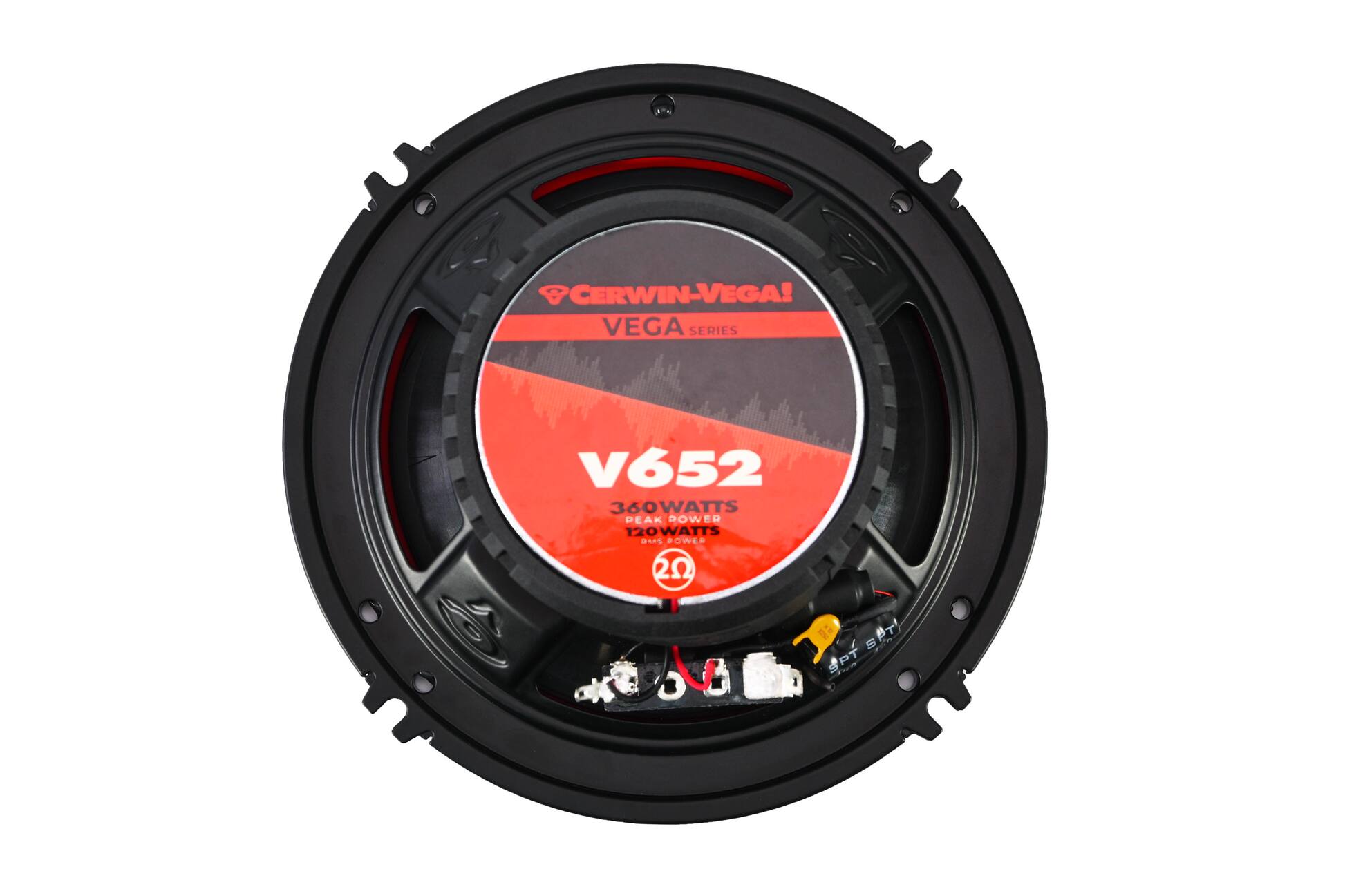 CERWIN-VEGA!  
VEGA SERIES  
V652  
360WATTS PEAK POWER  
120WATTS RMS  
2Ω  
SPT SPT