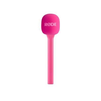 Front. RODE - RODE Interview GO Handheld Adaptor for Wireless GO Transmitters (Pink).