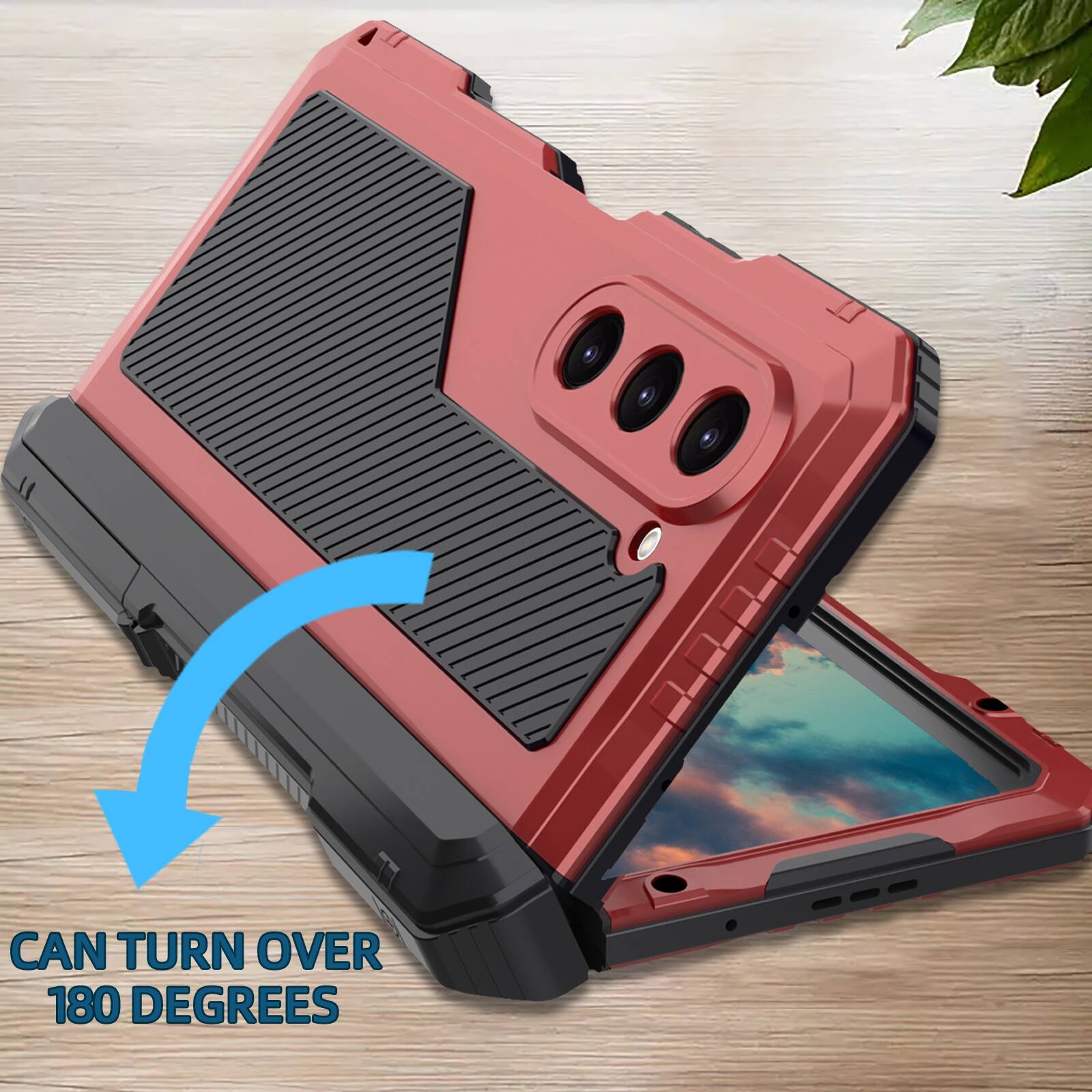 CAN TURN OVER 180 DEGREES