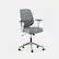 Angle. Branch Furniture - Daily Chair – Office Chair with Swivel, Lumbar Support, Adjustable Arms, Sustainable & Comfortable Seating - Slate.