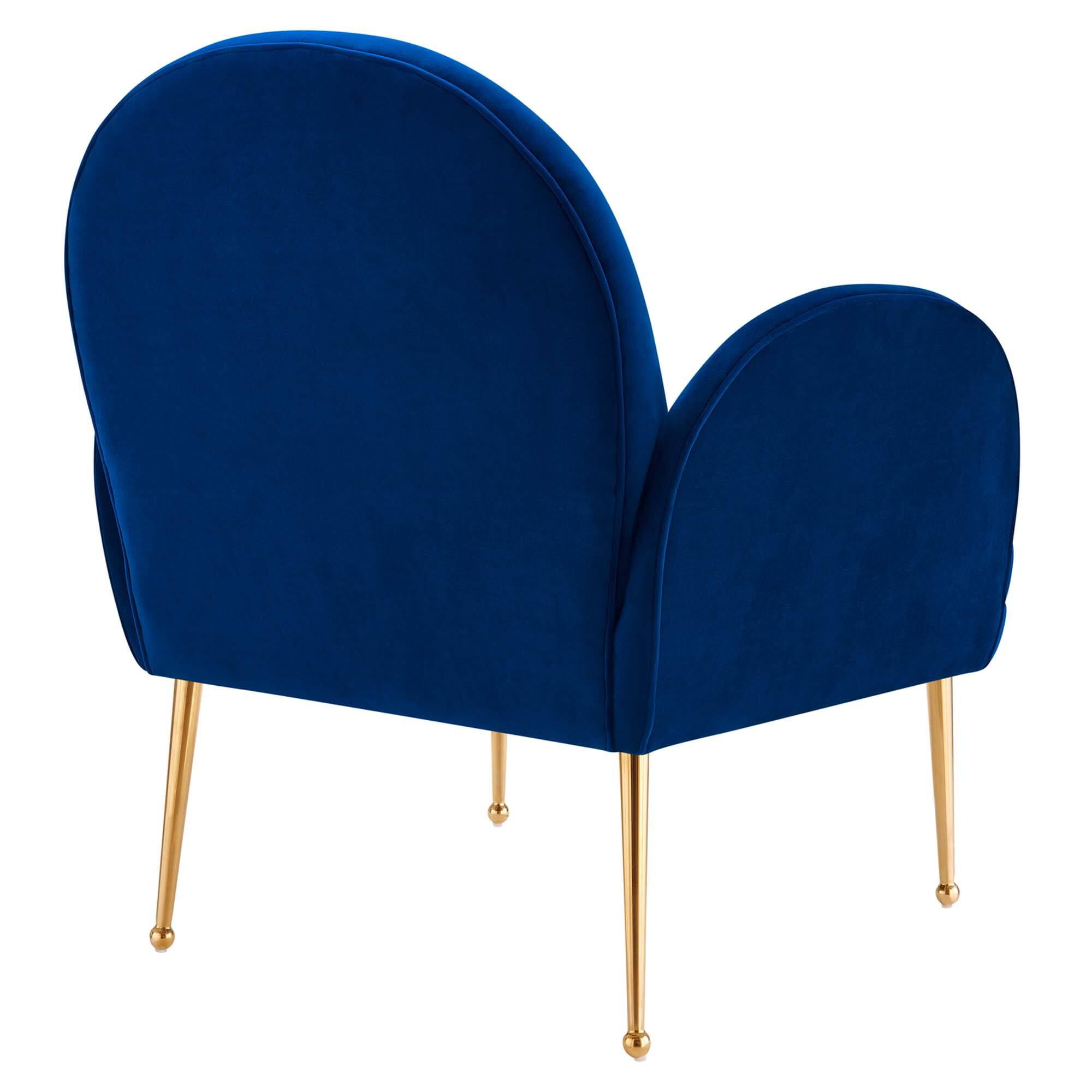 Alt View 2. Modway - Transcend Performance Velvet Armchair by Modway - Navy.