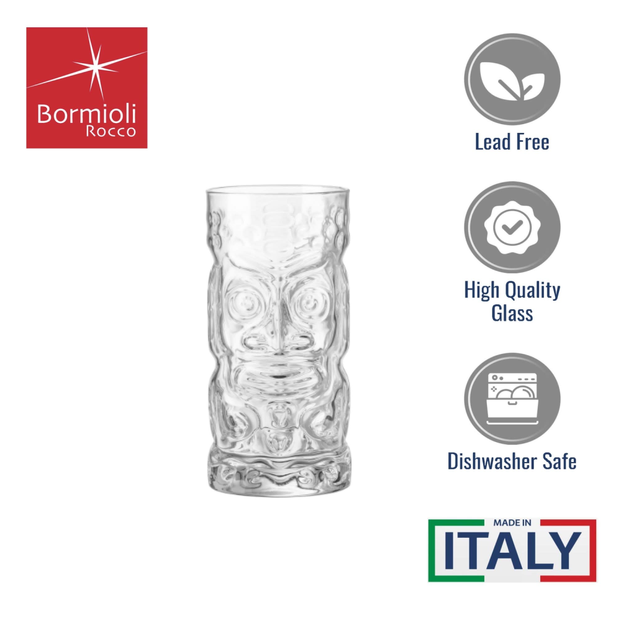 Bormioli Rocco Lead Free High Quality Glass Dishwasher Safe MADE IN ITALY