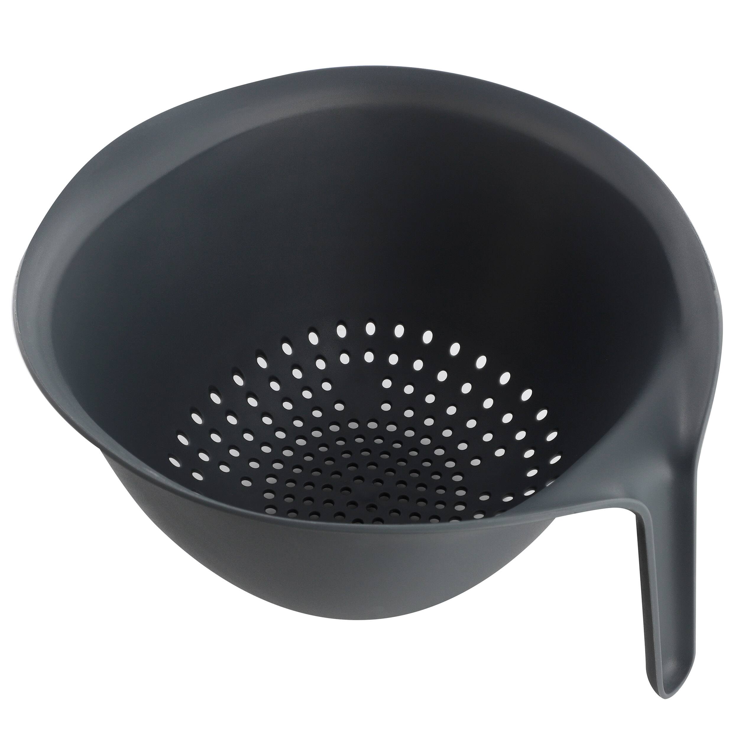 Alt View 5. Oster - Oster Bluemarine 3 Piece Nestable Plastic Colander and 3 Quart Bowl Set in Dark Blue.