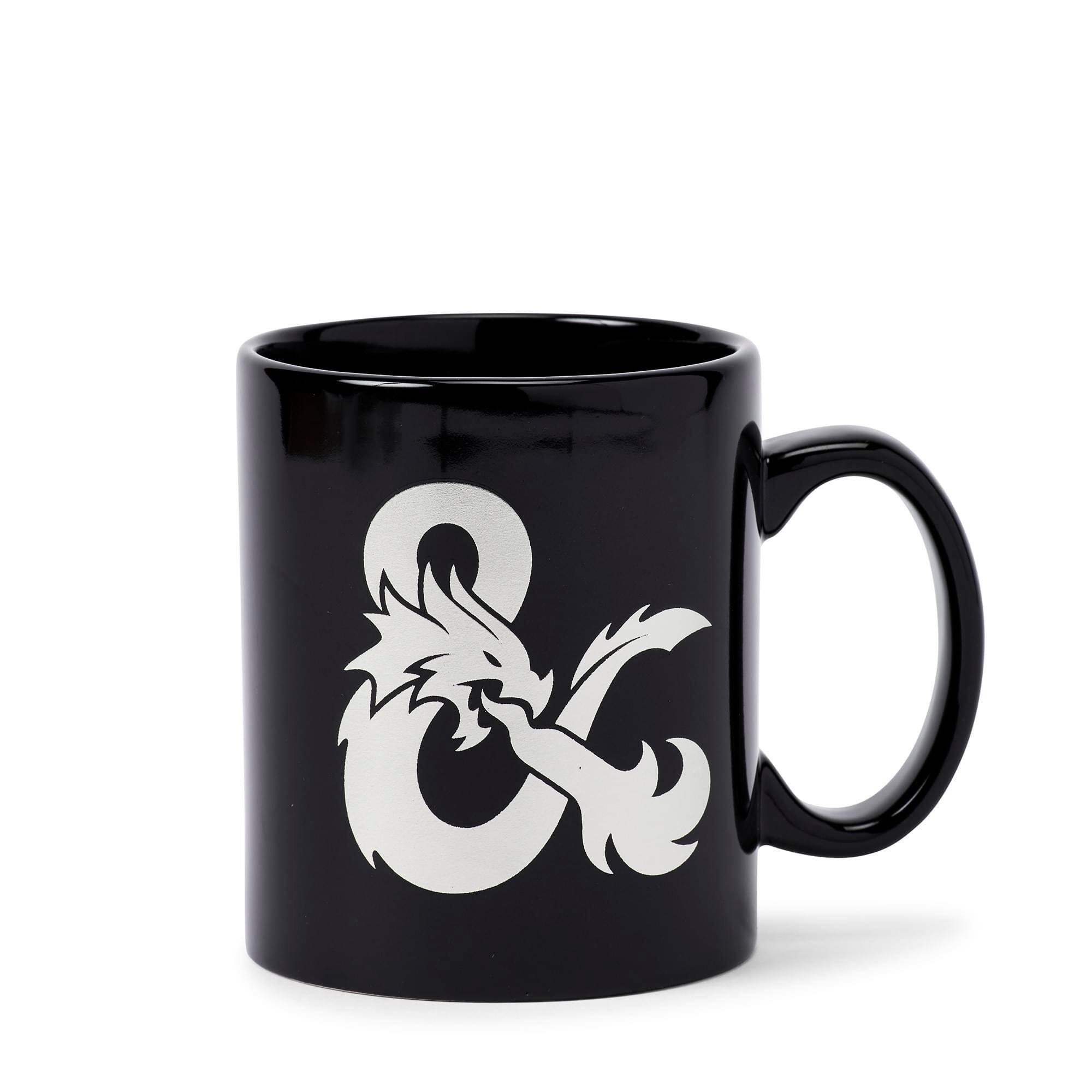 Alt View 1. Just Funky - Dungeons & Dragons Black Ceramic Ampersand Logo Mug - 16-Ounces - Black.