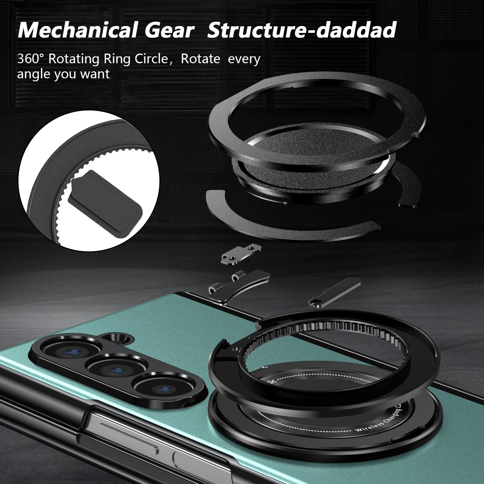 Mechanical Gear Structure-daddad

360° Rotating Ring Circle, Rotate every angle you want