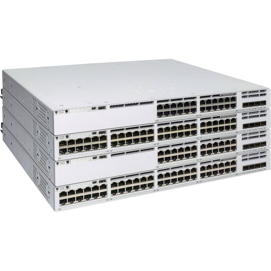 Alt View 1. Cisco Consumer Products - Cisco Catalyst 9300L-48T-4G-A Switch - 48 Ports - Manageable - 1000Base-T, 1000Base-X - 3 Layer Supported - Modular - 4 - Unknown.