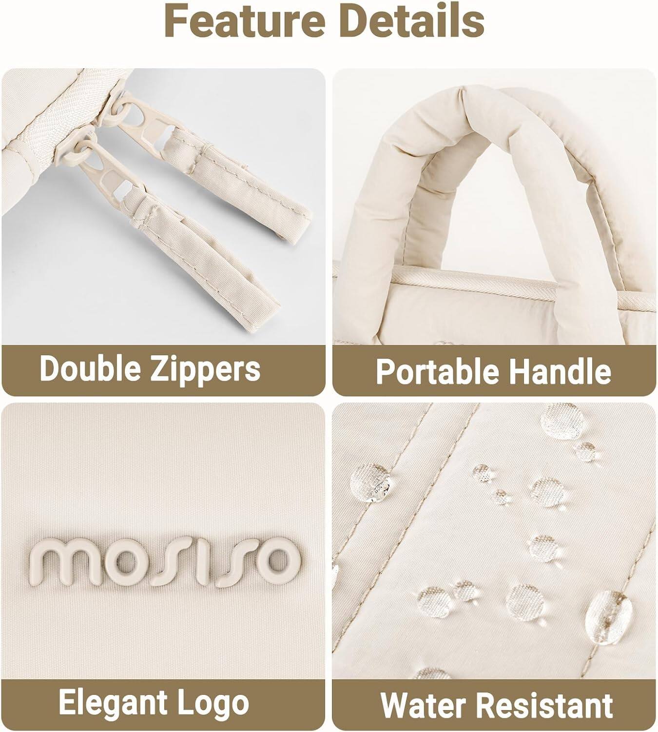 Feature Details

- Double Zippers
- Portable Handle
- Elegant Logo
- Water Resistant