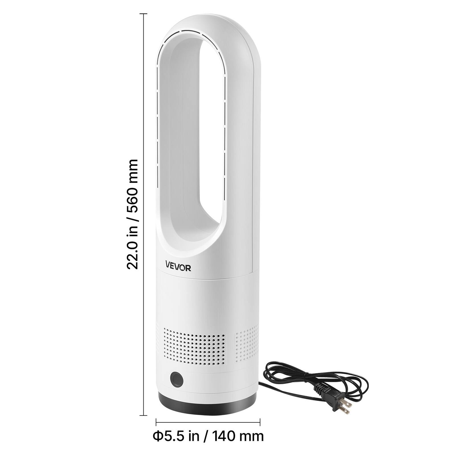 / 560 22.0 in in / 560 mm I VEVOR 5.5 in / 140 mm