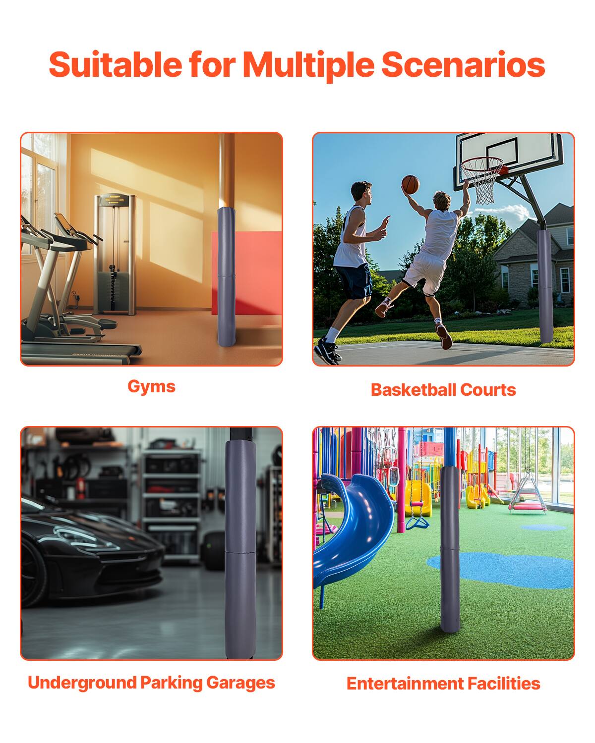Suitable for Multiple Scenarios

Gyms

Basketball Courts

Underground Parking Garages

Entertainment Facilities