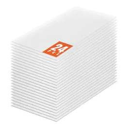 VEVOR - 24 Pack Polycarbonate Greenhouse Panels, 2' X 4' X 0.16'' Roof Panels Sheets, Waterproof UV Protected Corrugated Plastic - White Transparent