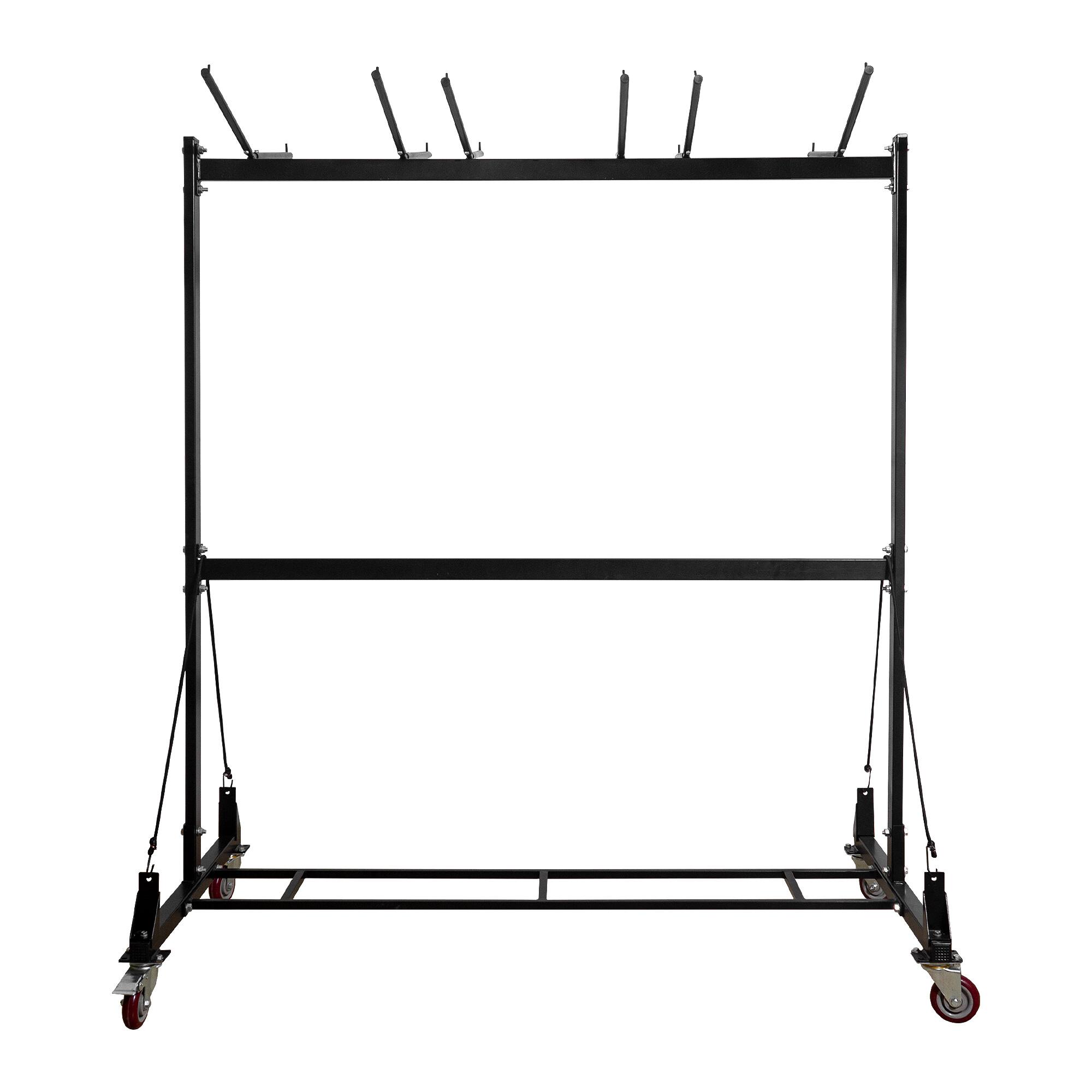 Alt View 8. AdirOffice - Folding Chair and Table Combo Cart - Black.