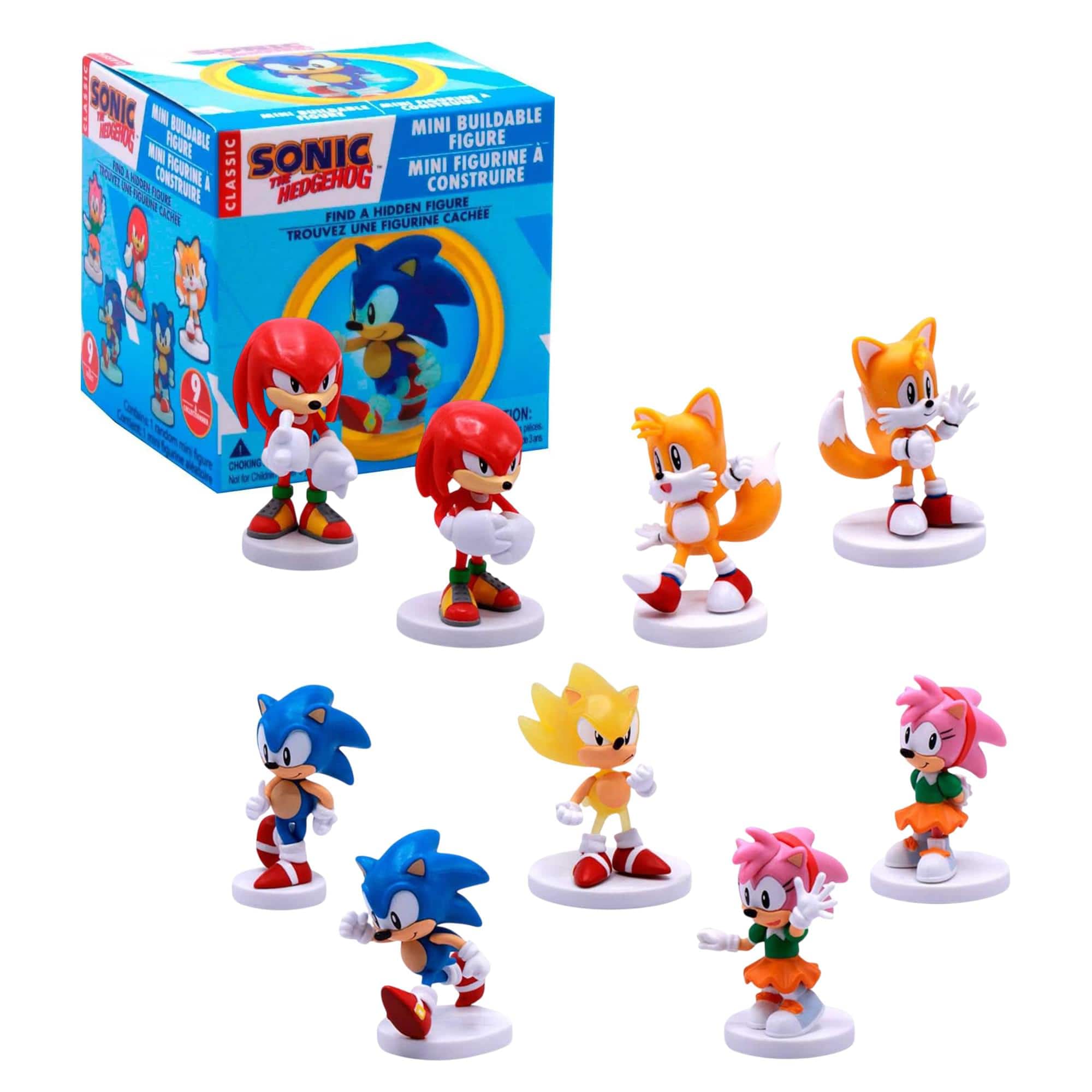 Just Toys LLC - Sonic the Hedgehog Series 1 Mystery Mini Buildable Figure | One Random Blind Box - Blue