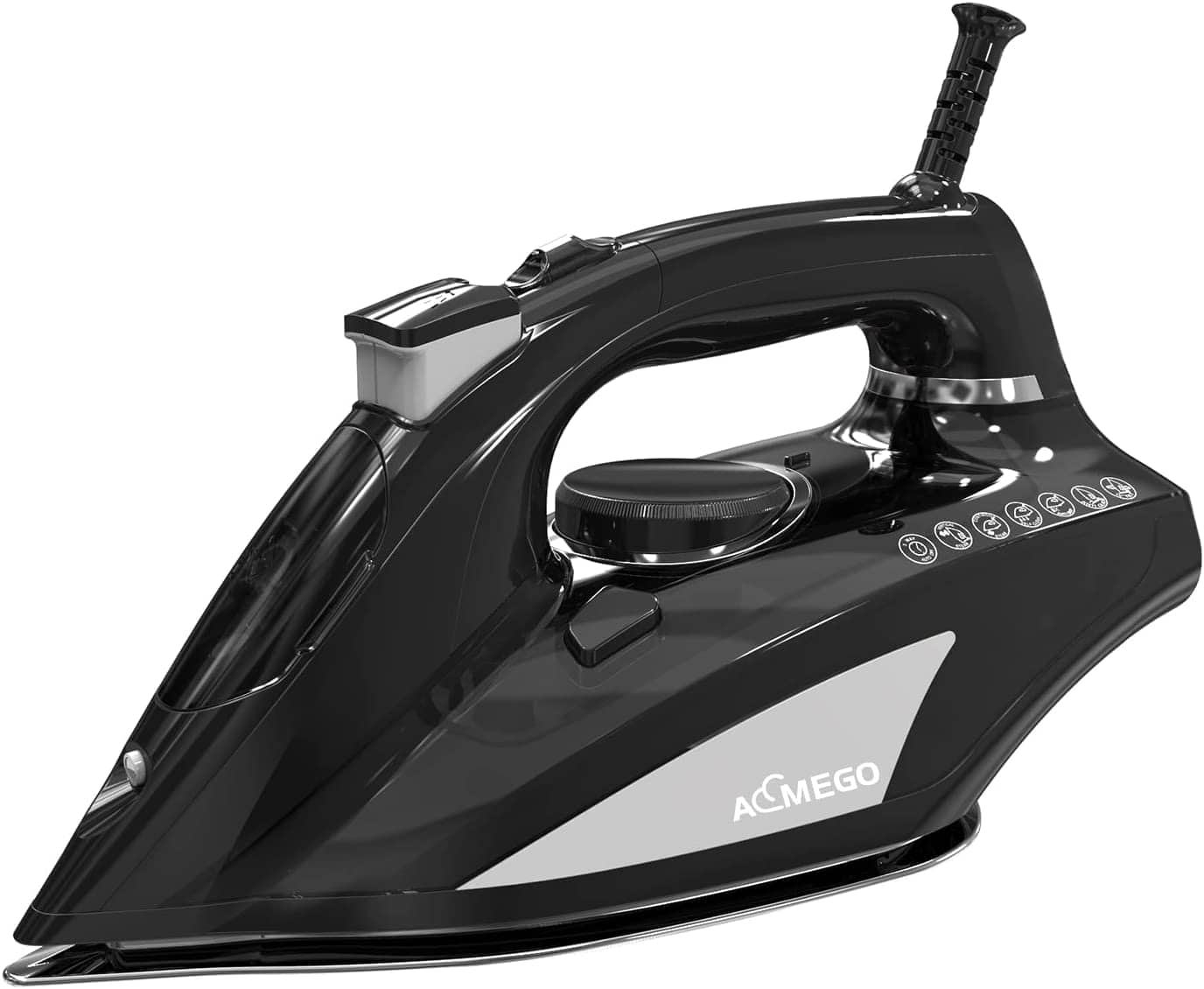 Aemego - Steam Iron for Clothes Portable Anti Drip Clothes Iron Steam - Black