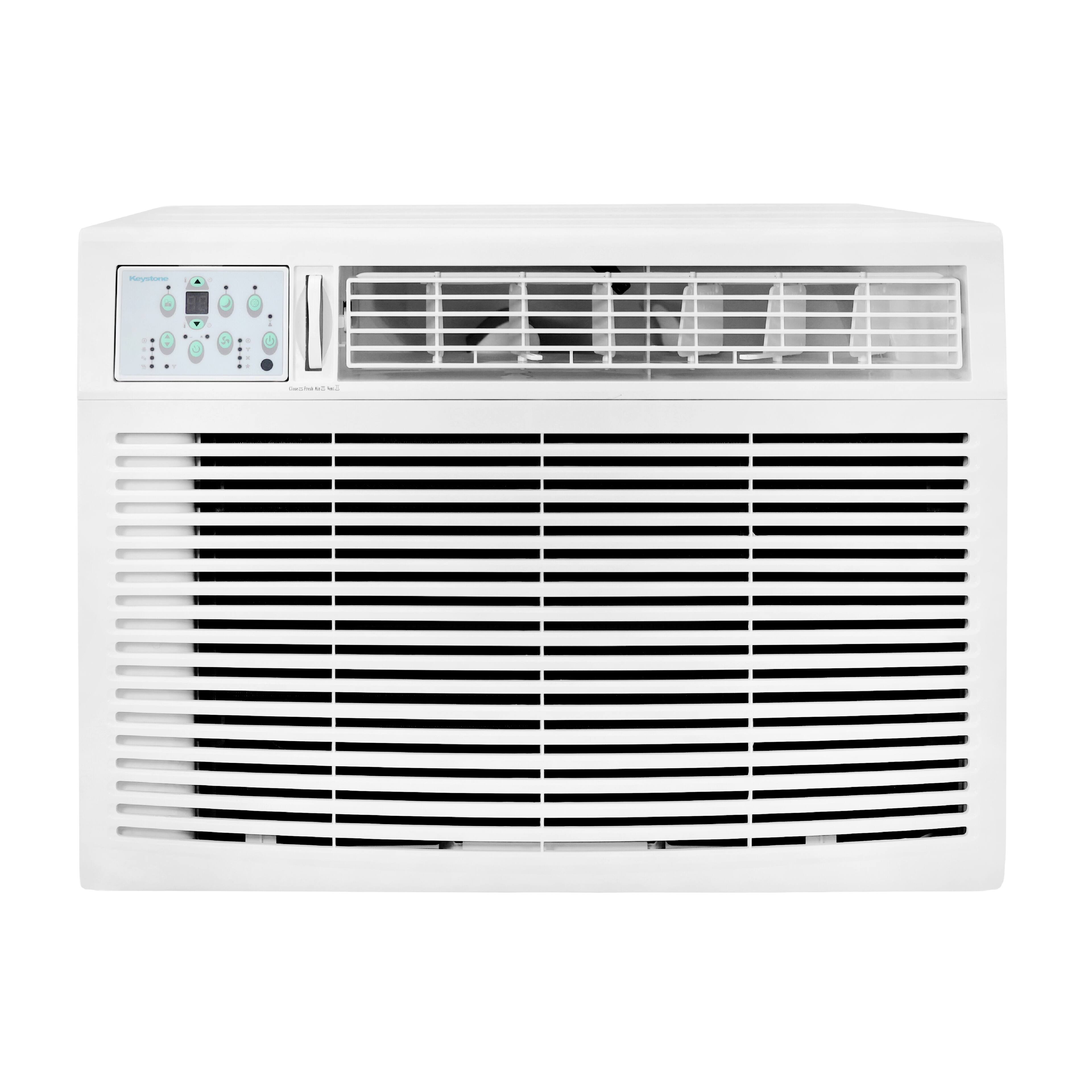 Alt View 10. Keystone - Keystone 18,800/18,400 BTU 230V Window Air Conditioner with 16,000 BTU Supplemental Heat Function - White.