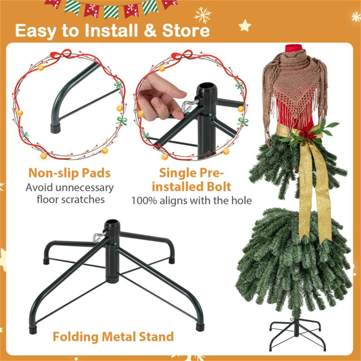 Easy to Install & Store

- Non-slip Pads
  - Avoid unnecessary floor scratches

- Single Pre-installed Bolt
  - 100% aligns with the hole

- Folding Metal Stand