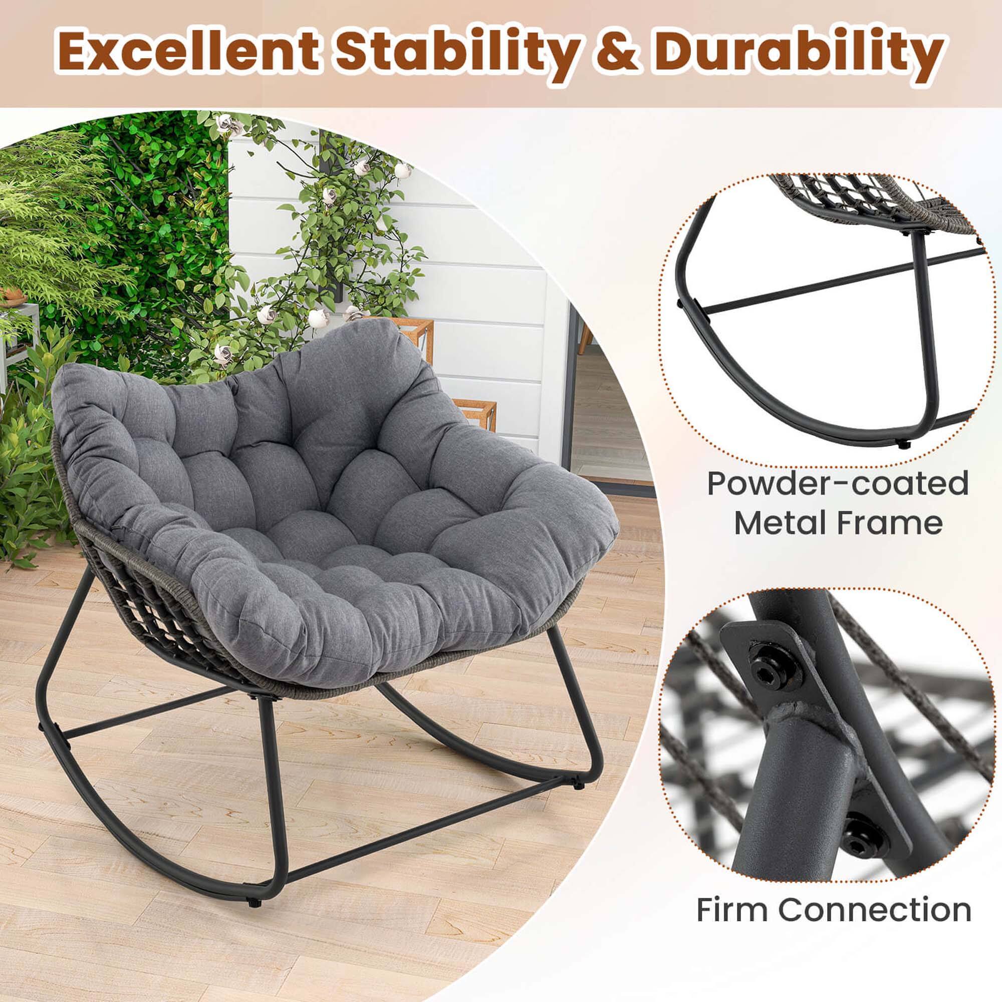 Excellent Stability & Durability Powder-coated Metal Frame Firm Connection
