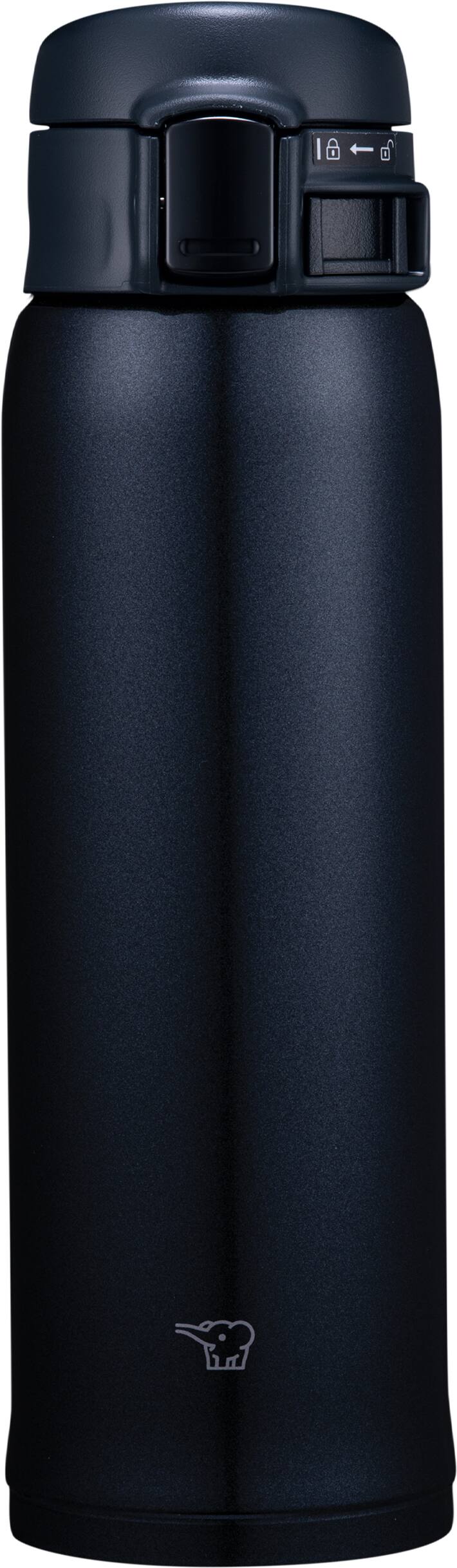Angle. Zojirushi - Stainless Mug 16oz. - Silky Black.