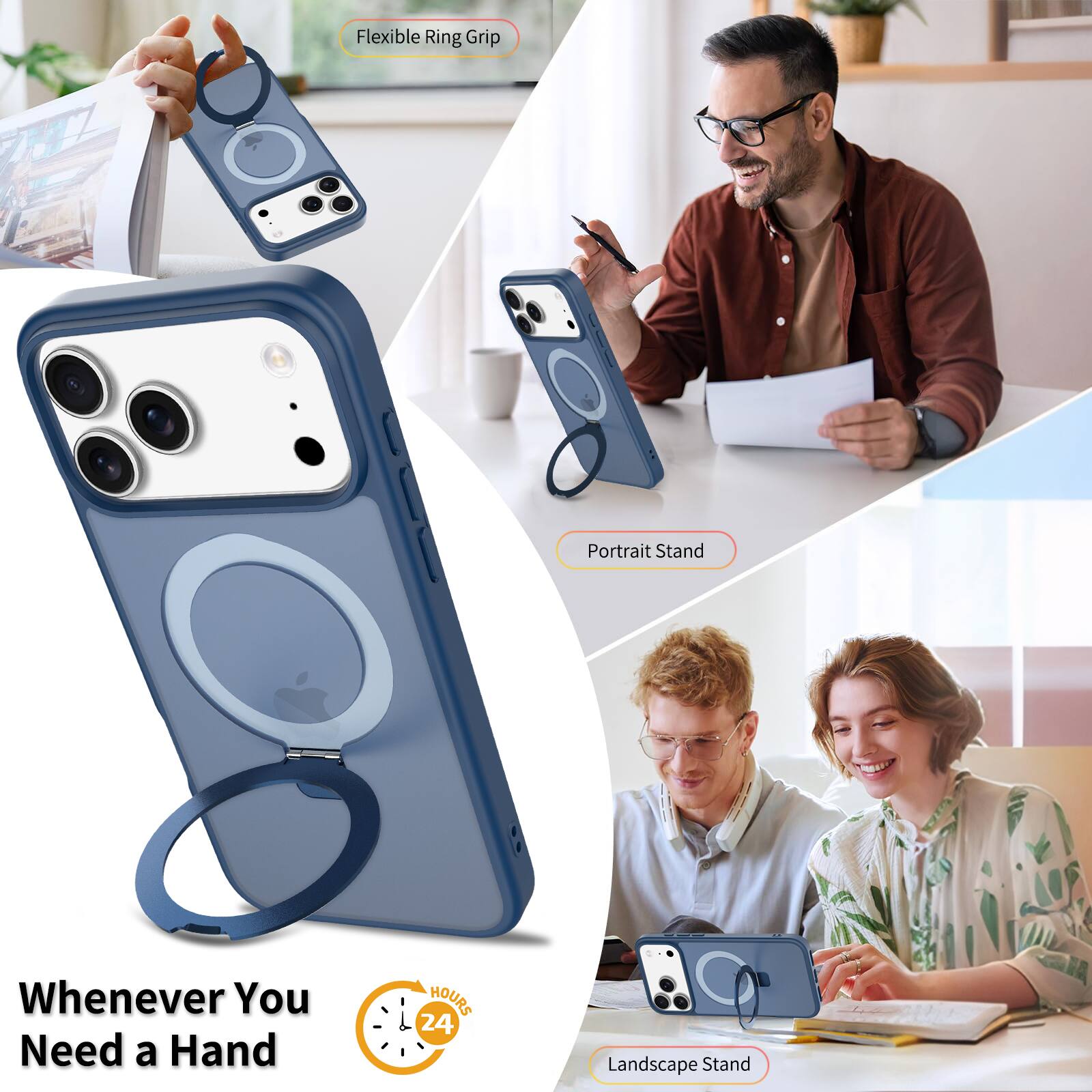 Flexible Ring Grip Portrait Stand Whenever You Need a Hand

24 HOURS

Landscape Stand