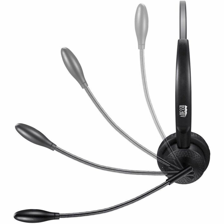 Alt View 5. Adesso - Adesso Xtream P400 Wireless Multimedia Headset with Charging Dock - Stereo - Mini-phone (3.5mm) - Wireless - Bluetooth - - Unknown.